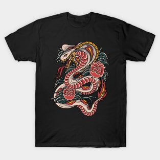 Snake and Rose T-Shirt